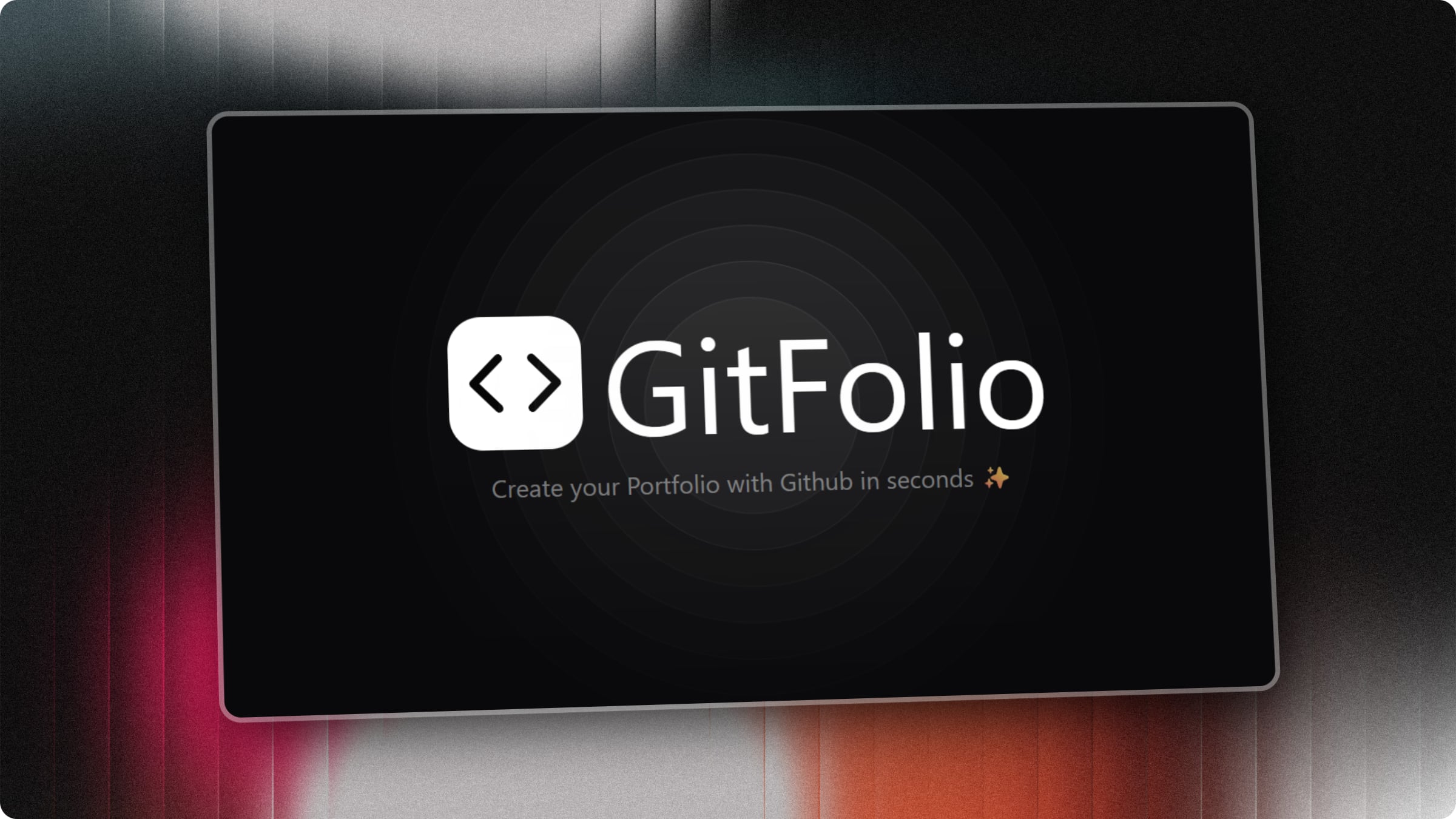 Gitfolio - From GitHub to Portfolio.