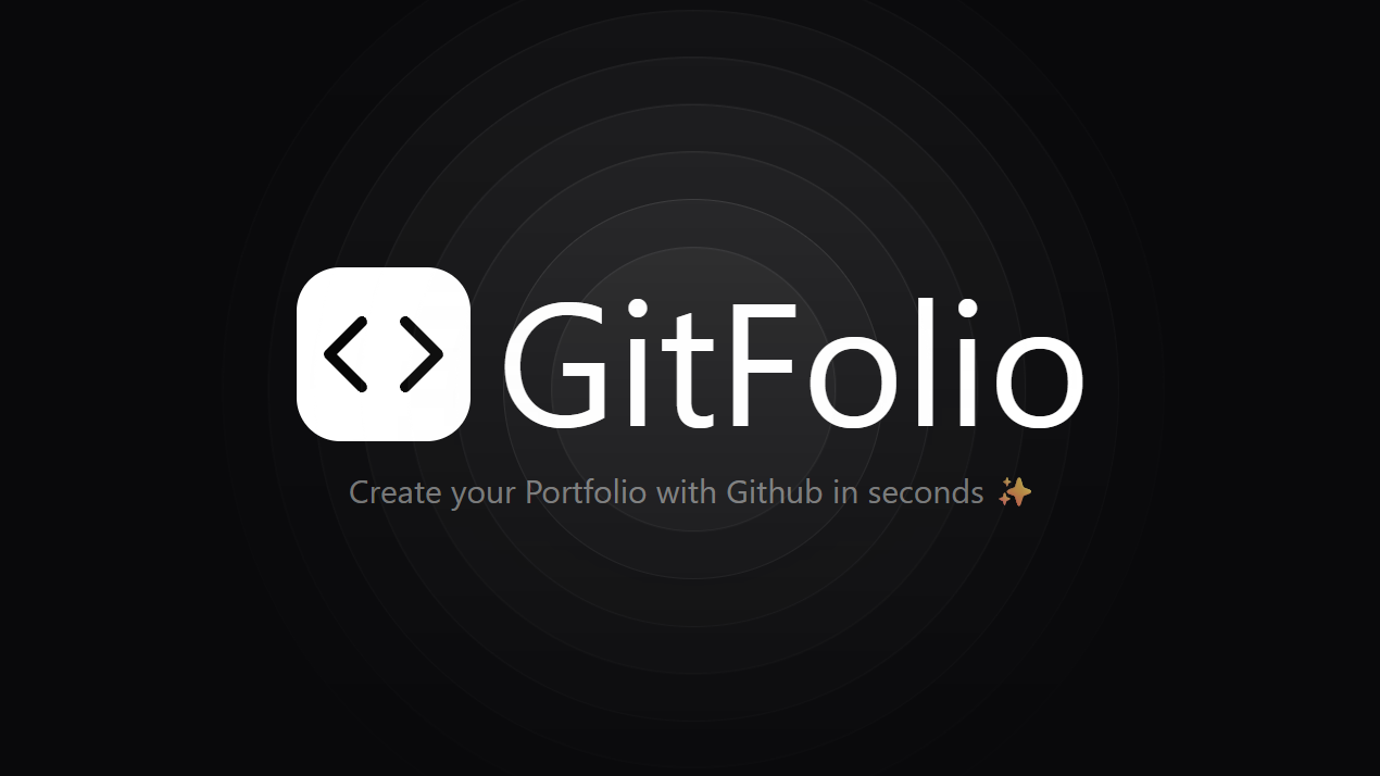 Gitfolio - From GitHub to Greatness.